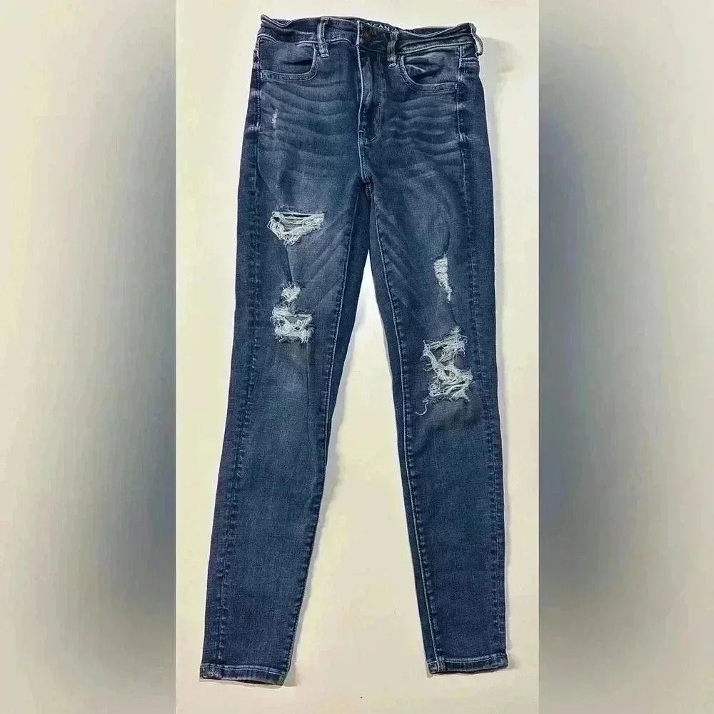 EUC Women’s American Eagle Super High Rise Jegging Size 4R - Picture 1 of 2